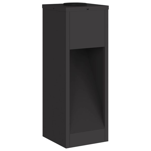 vidaXL Solar LED Wegeleuchte 2 pcs Schwarz Kalt gewalzter Stahl