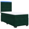 vidaXL Boxspringbett mit Matratze Dunkelgr&uuml;n 100x200 cm Samt