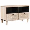 vidaXL TV-Einheiten mit Schubladen Wei&szlig; 70 x 33 x 46 cm Holzwerkstoff