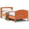 vidaXL Massivholzbett ohne Matratze Wachsbraun 100x200 Kiefernholz