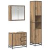 vidaXL Badezimmerm&ouml;bel-Set 3 Stk. Artisan-Eiche Holzwerkstoff
