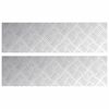 vidaXL Stufenmatten 2 stk. 70 x 20 cm Silber Aluminium Rechtwinklig