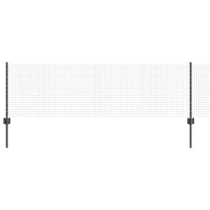 vidaXL Schwei&szlig;drahtzaun mit Pfosten 25 x 0,6 m (B x H)