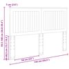 vidaXL Kopfteil mit Kopfteil Sonoma-Eiche 140 cm Holzwerkstoff