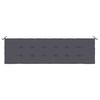 vidaXL Gartenbank-Auflage Anthrazit 180x50x3 cm Oxford-Gewebe
