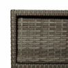 vidaXL Gartenschrank Grau 55x59x80 cm Poly Rattan