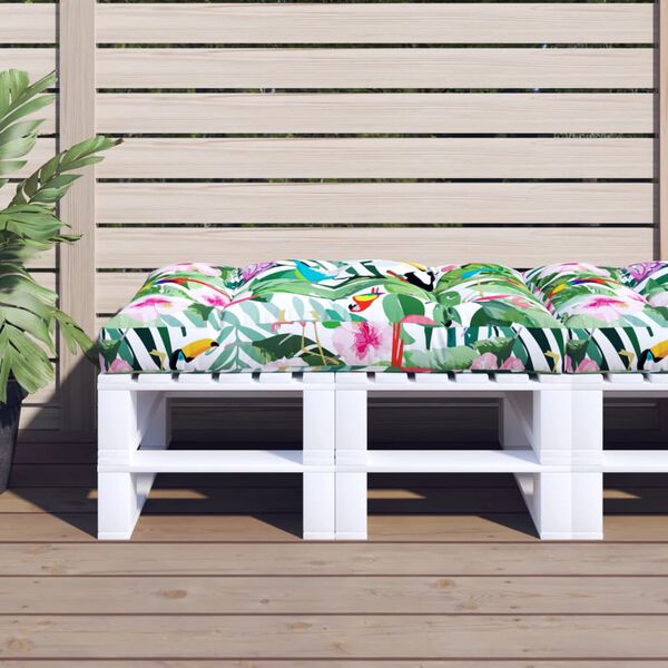 vidaXL Palettenkissen Mehrfarbig 120x80x12 cm Stoff