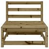 vidaXL Gartensofa ohne Armlehnen mit Hocker Kiefernholz Impr&auml;gniert