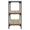 vidaXL Bücherregal Sonoma-Eiche 40x33x70,5 cm Holzwerkstoff und Stahl