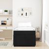 vidaXL Bettrahmen mit Matratze Schwarz 80 x 200 cm Stoff