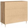 vidaXL Sideboard Artisan-Eiche 90 x 34 x 80 cm Holzwerkstoff