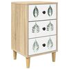 vidaXL Nachttisch HANAU Sonoma-Eiche 36 x 33 x 60 cm Holzwerkstoff