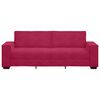 vidaXL 3-Sitzer-Sofa Weinrot 180 cm Samt
