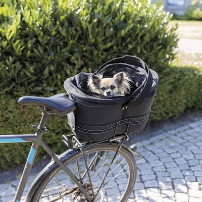 TRIXIE Fahrradkorb für Haustiere Hinten 29×42×48 cm Schwarz