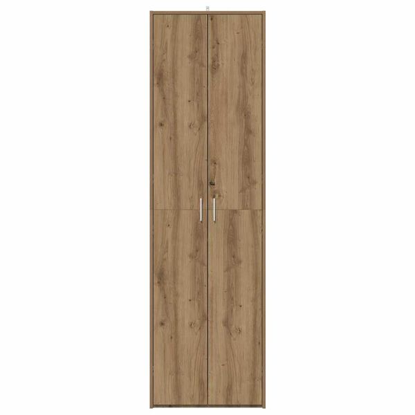 vidaXL Flurschrank Artisan-Eiche 55x25x189 cm Holzwerkstoff