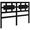 vidaXL Bett-Kopfteil Schwarz 205,5x4x100 cm Massivholz Kiefer