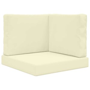 vidaXL Sofakissen f&uuml;r drau&szlig;en Polyester Creme 60 x 60 cm