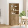 vidaXL Highboard Artisan-Eiche 80 x 42,5 x 185 cm Holzwerkstoff