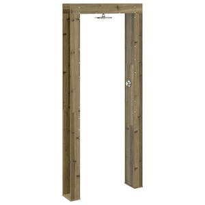 vidaXL Outdoor-Dusche 226 cm Impr&auml;gniertes Kiefernholz und Edelstahl