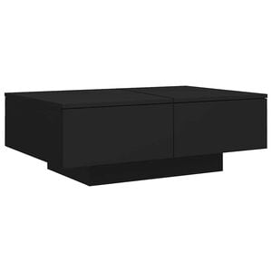 vidaXL Couchtisch Schwarz 90x60x31 cm Holzwerkstoff
