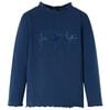 Kinder-Langarmshirt Marineblau 104