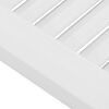 vidaXL Schrankt&uuml;ren Lamellen-Design 2 Stk. Wei&szlig; 61,5x29,5 cm