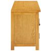 vidaXL TV-Schrank 120x35x48 cm Eiche Massivholz