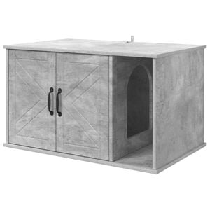 vidaXL Katzenhaus Beton 85 x 55 x 50,5 cm Holzwerkstoff