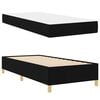 vidaXL Bettrahmen mit Matratze Schwarz 80 x 200 cm Stoff