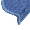vidaXL Stufenmatten 20 Stk. 56x17x3 cm Blau Halbrund