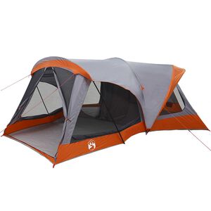 vidaXL Familienzelt Grau und Orange 550 x 555 x 208 cm