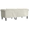 vidaXL Sofa 2-Sitzer Creme Samt