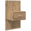 vidaXL Kopfteil mit Schrank 3 pcs Artisan-Eiche Holzwerkstoff