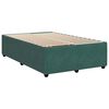 vidaXL Boxspringbett mit Matratze Dunkelgr&uuml;n 120x190 cm Samt