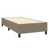 vidaXL Boxspringbett mit Matratze & LED Taupe 90x190 cm Stoff