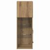 vidaXL Wandmontierter TV-Schrank Artisan-Eiche 30,5 x 30 x 90 cm