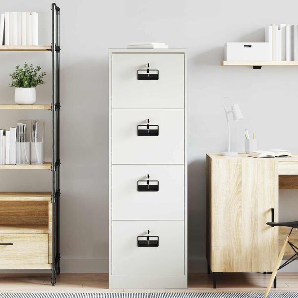 vidaXL Aktenschrank Rosa 44 x 50 x 106,5 cm Kaltgewalzter Stahl