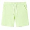 vidaXL Kindershorts mit Kordelzug Neongelb 140