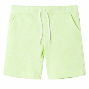 vidaXL Kindershorts mit Kordelzug Neongelb 140