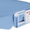 vidaXL Toilettensitz mit Absenkautomatik Quick-Release Blau Oval