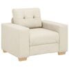 vidaXL Sofa-Sessel Leinen 100x78x80 cm