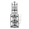 vidaXL Pflanzentreppe Blumenregal Standregal Eckregal schwarz