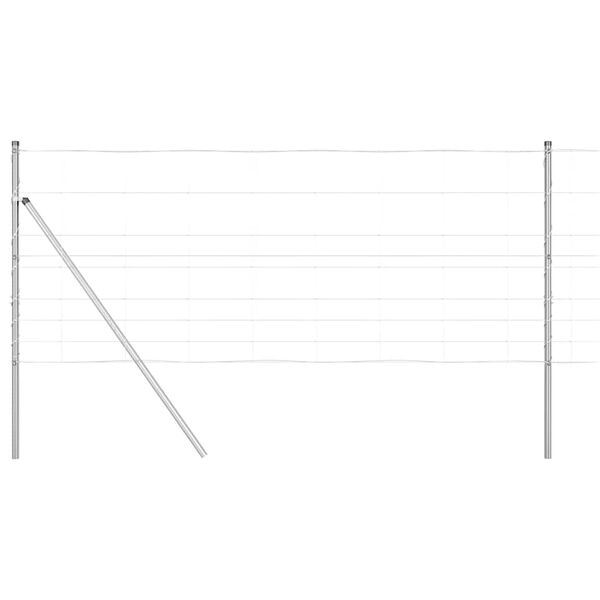 vidaXL Zaunpfosten Galvanisiert 100 x 1 m Stahl