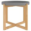 vidaXL Couchtisch Grau 53x53x43,5 cm Holzwerkstoff & Massivholz Kiefer