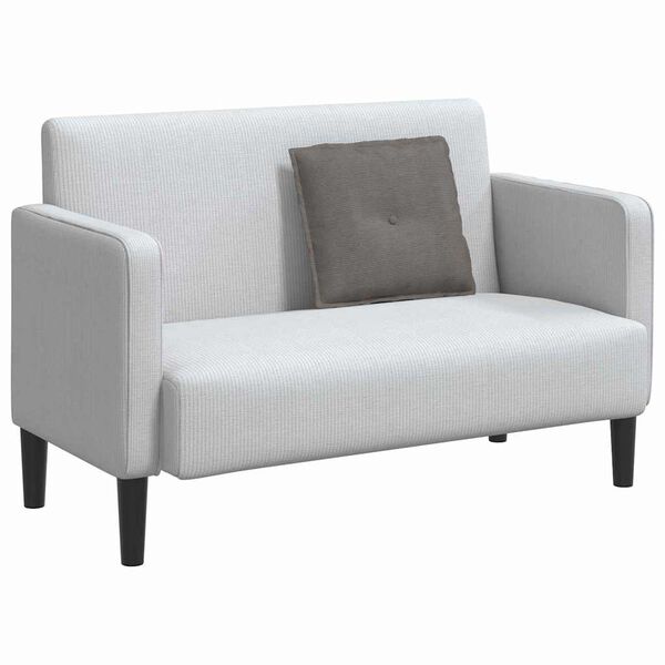 vidaXL R&uuml;ckenkissen Hellgrau 50 x 45 cm Cordstoff