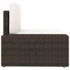 vidaXL 8-tlg. Garten-Lounge-Set mit Kissen Braun Poly Rattan