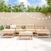 vidaXL 7-tlg. Garten-Lounge-Set Massivholz Kiefer