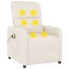 vidaXL Massagesessel Elektrisch Beige Mikrofasergewebe