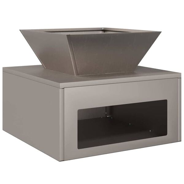 vidaXL Feuerstelle Rostig 50 x 50 x 40 cm Wetterfeststahl