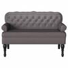vidaXL Chesterfield Bank Grau 119,5 x 64,5 x 75 cm Kunstleder